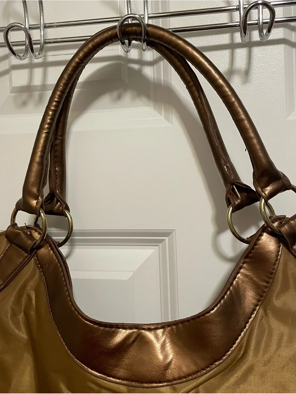 Vintage Ed Hardy Love Kills Slowly Bronze Tote Bag Y2K